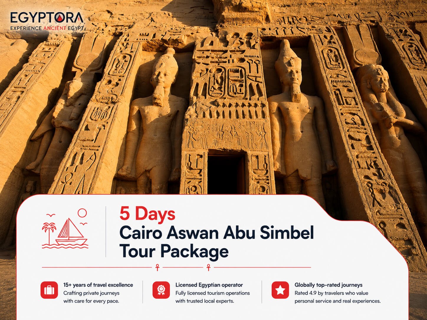 5 Days Cairo Aswan Abu Simbel Tour Package